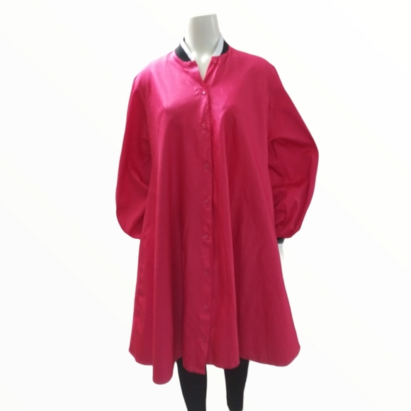 Swing Button Down Dress - Picture 1 of 3